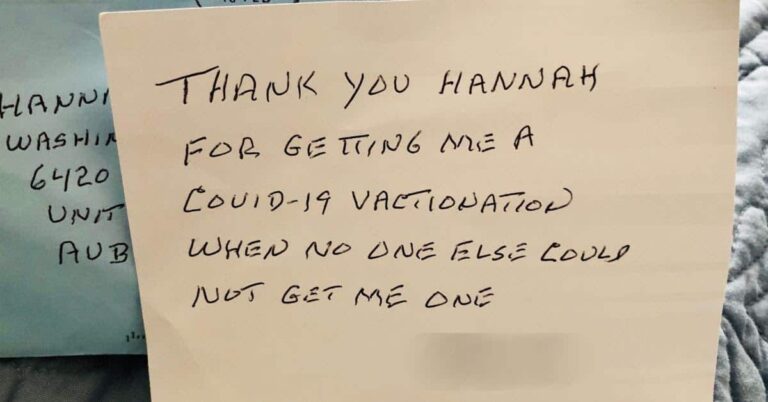 COVID-19 vaccination thank you letter