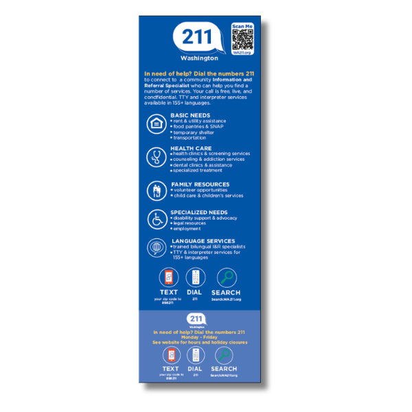 WA 211 Rack Card